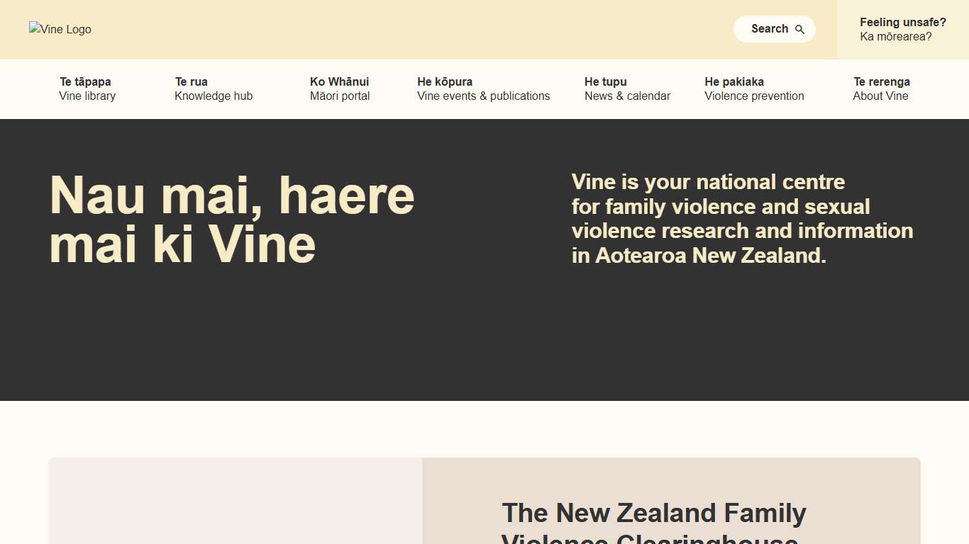 Vine NZ National Centre for Family & Sexual Violence Research